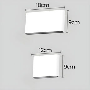 Modern Waterproof Aluminum Up and Down LED Wall Sconce For Living Room