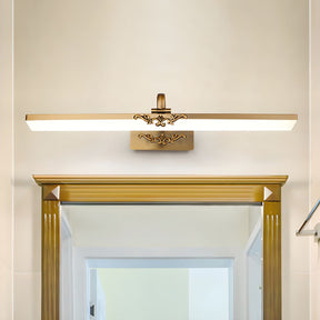 Bronze Metal Design Long Bathroom Wall Lighting