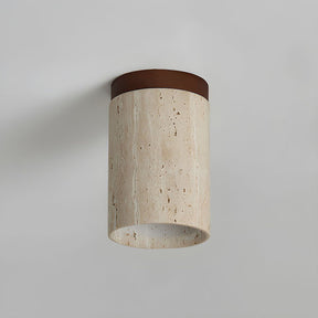 Wood Simplicity Cylindrical Hallway Ceiling Light