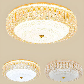 Modern Round Crystal Ceiling Light For Bedroom