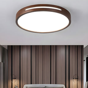 Modern Brown Wood LED Living Room Ceiling Lights