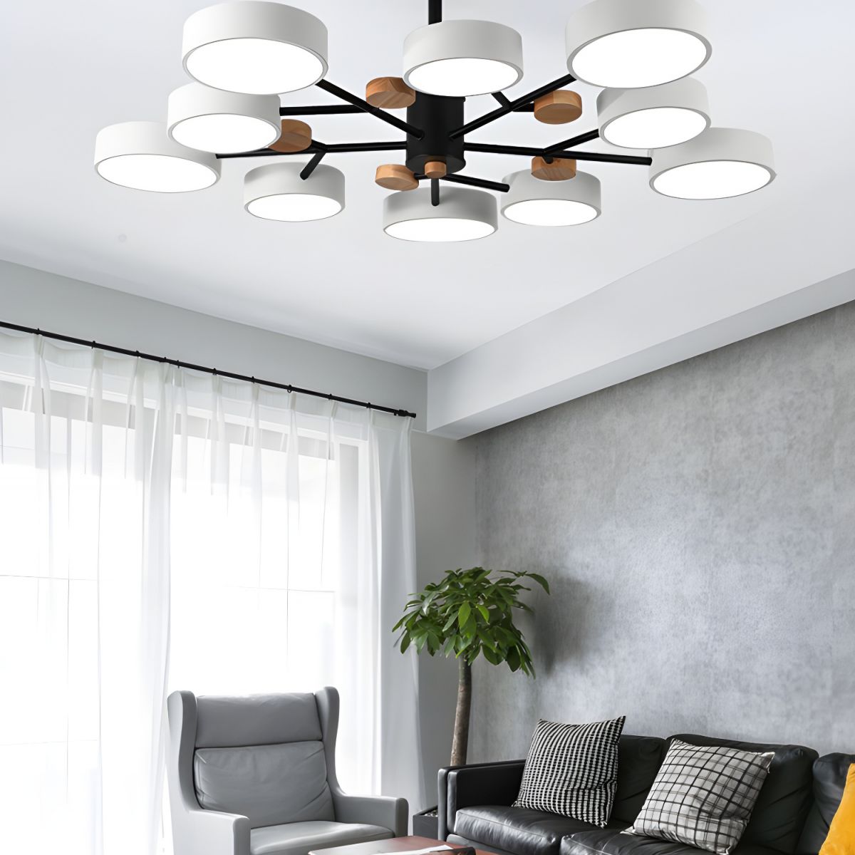 Modern Acrylic LED Hanging Light for Living Room