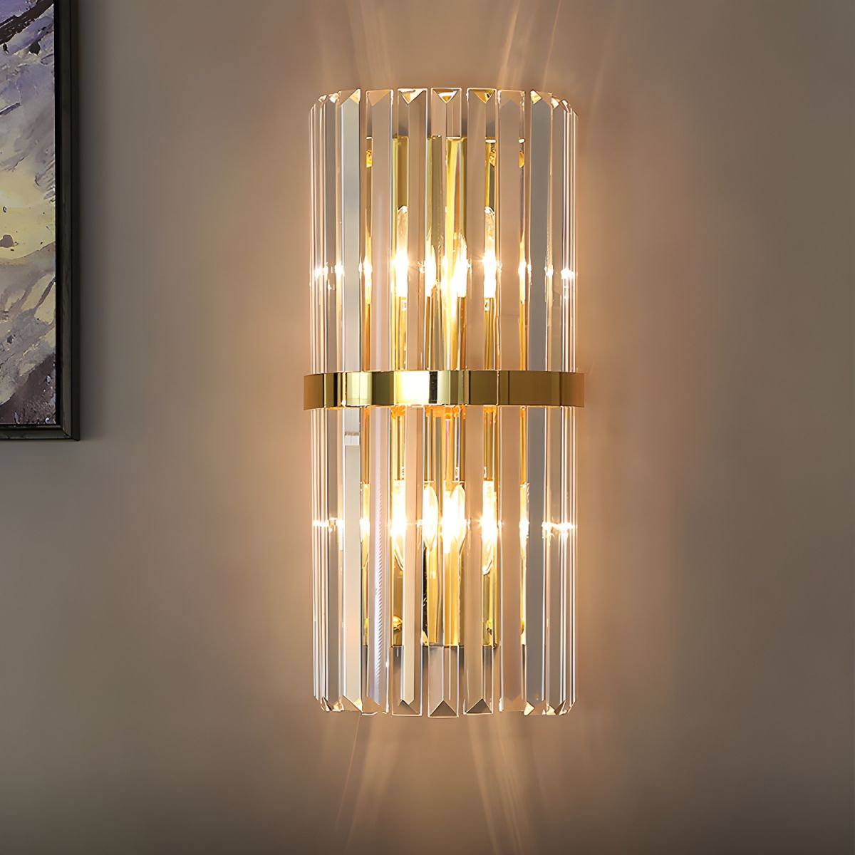 Modern Stainless Steel Luxurious Living Room Wall Lights