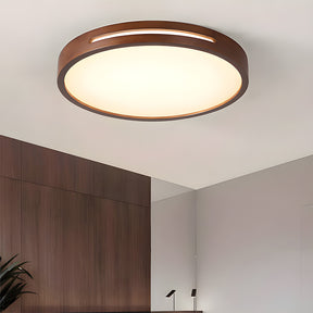 Modern Brown Wood LED Living Room Ceiling Lights