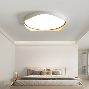 LED Bulbs White Flush Mount Ceiling Light