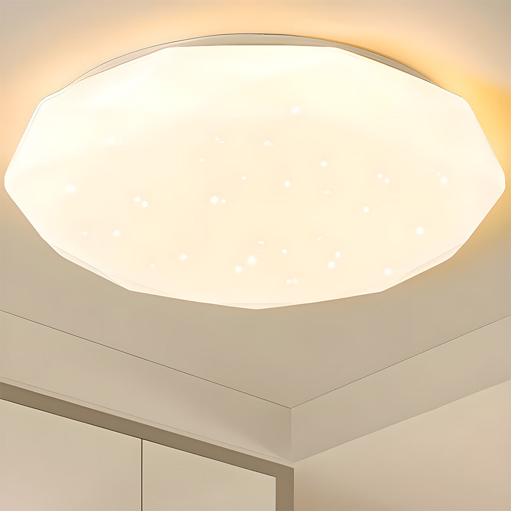 Unique Star Sky Acrylic Flush Mount Bedroom Ceiling Light