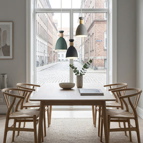 Nordic Wooden Metal Pendant Light Fixture for Kitchen Island