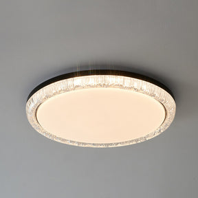Modern Crystal Flush Mount LED Ceiling Lamp for Dining Room