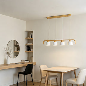 Modern Iron Wooden Pendant Lights for Kitchen Island Dining Room