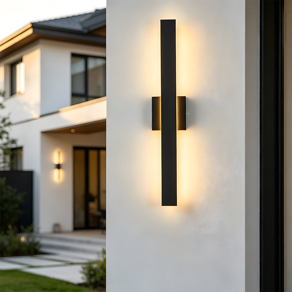 IP65 Contemporary Outdoor Wall Lights Linear LED Wall Lamp