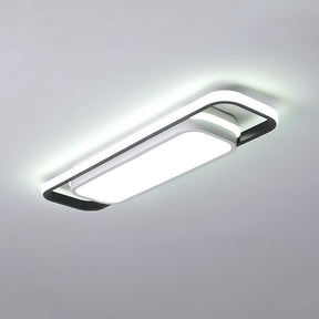 Black Simple Corridor Long LED Low Ceiling Lights