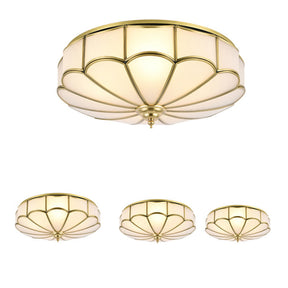 Art Deco Brass Frame Modern Ceiling Lights for Living room