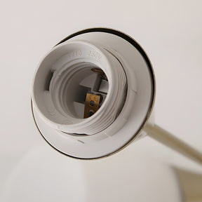 Modern Creative Ceiling Light Semi Flush Mount with White Glass Shade