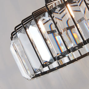 Modern Black Crystal Pendant Light