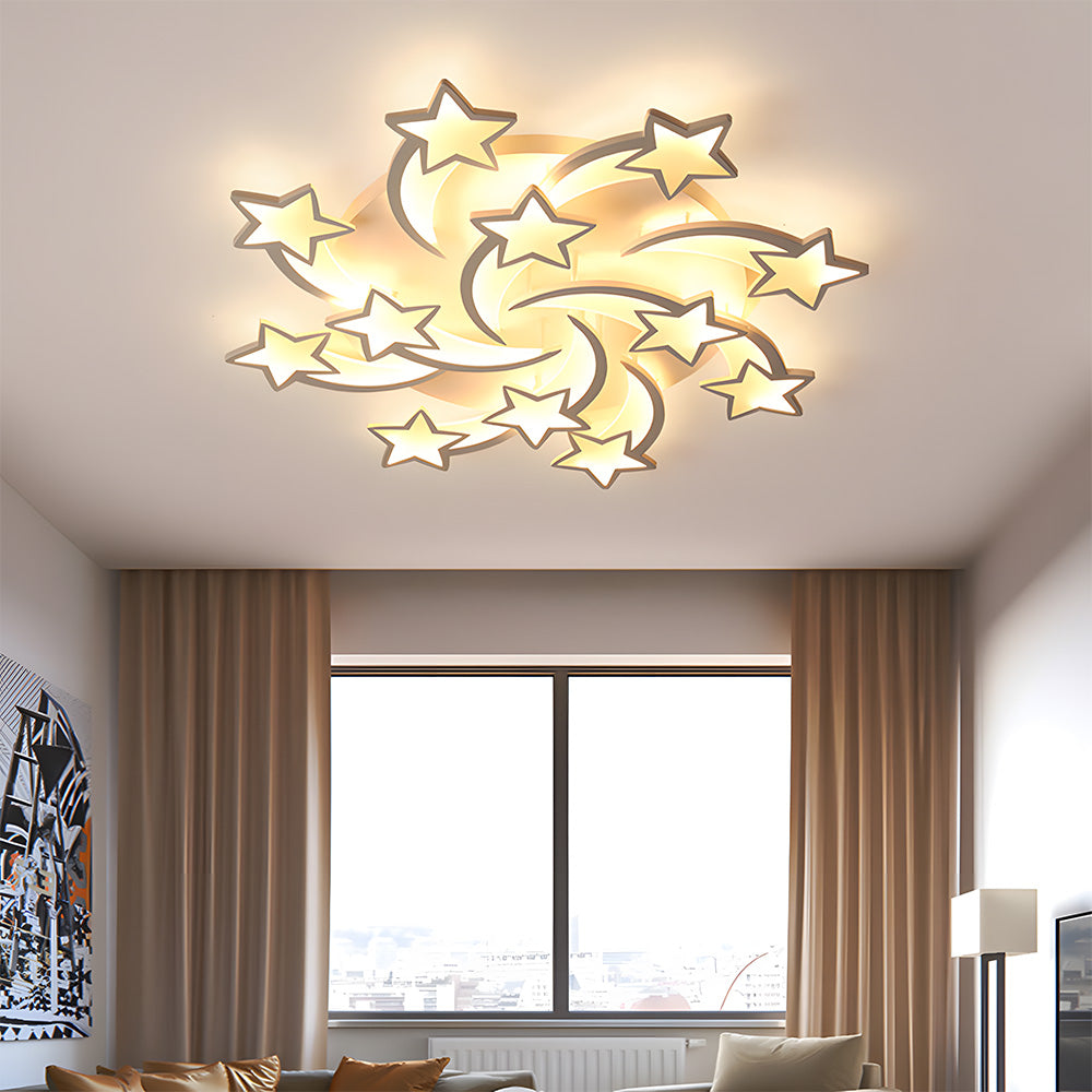 Creative Stars Design Living Room LED Ceiling Lights