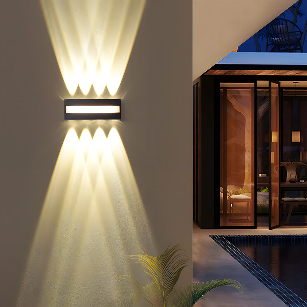 Black Outdoor LED Wall Lights for Patio Garage