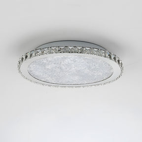 Chrome Crystal Flush Mount Ceiling Light Luxury Crystal Chandeliers