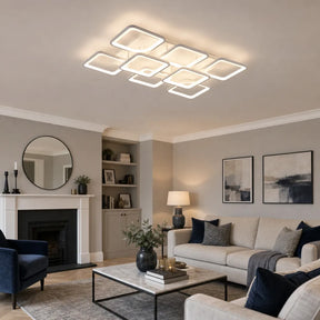 Modern Geometric Square LED Ceiling Lights for Office Bedroom