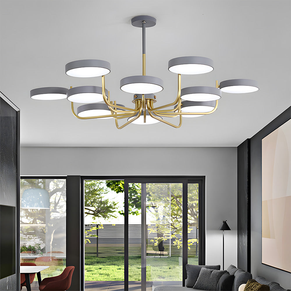 Nordic Creative Iron Living Room LED Ceiling Light