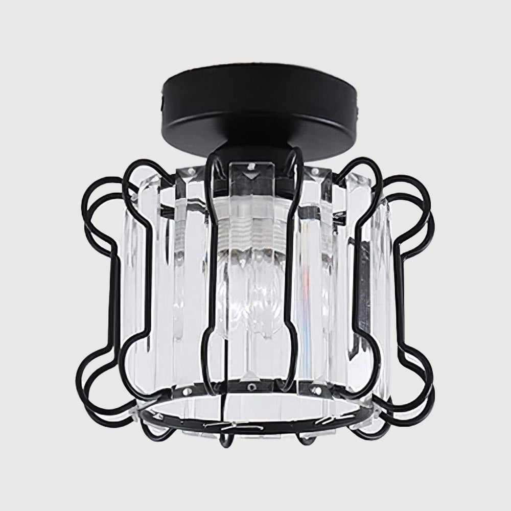 Industrial Glass Ceiling Lights For Hallway