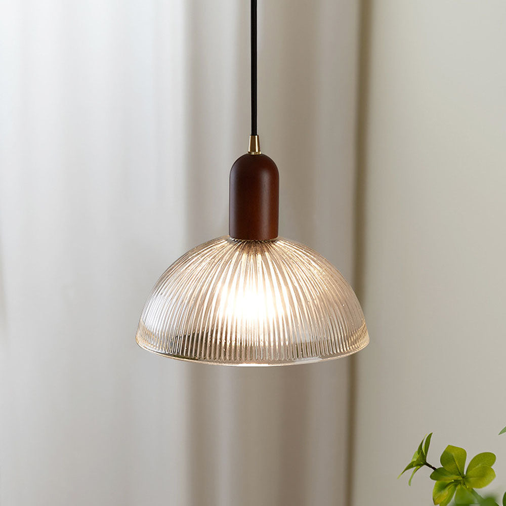 Wabi-Sabi Glass Bedroom Clear Pendant Lights