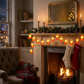 Indoor Decor Father Christmas Battery Powered String Lights