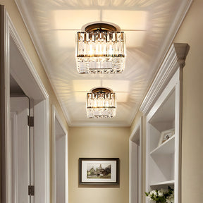 Crystal Semi Flush Mount Ceiling Light for Hallway 23cm E27