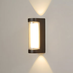 IP65 Black Up Down Outdoor Wall Lights for Front Door Garden Balcony Porch