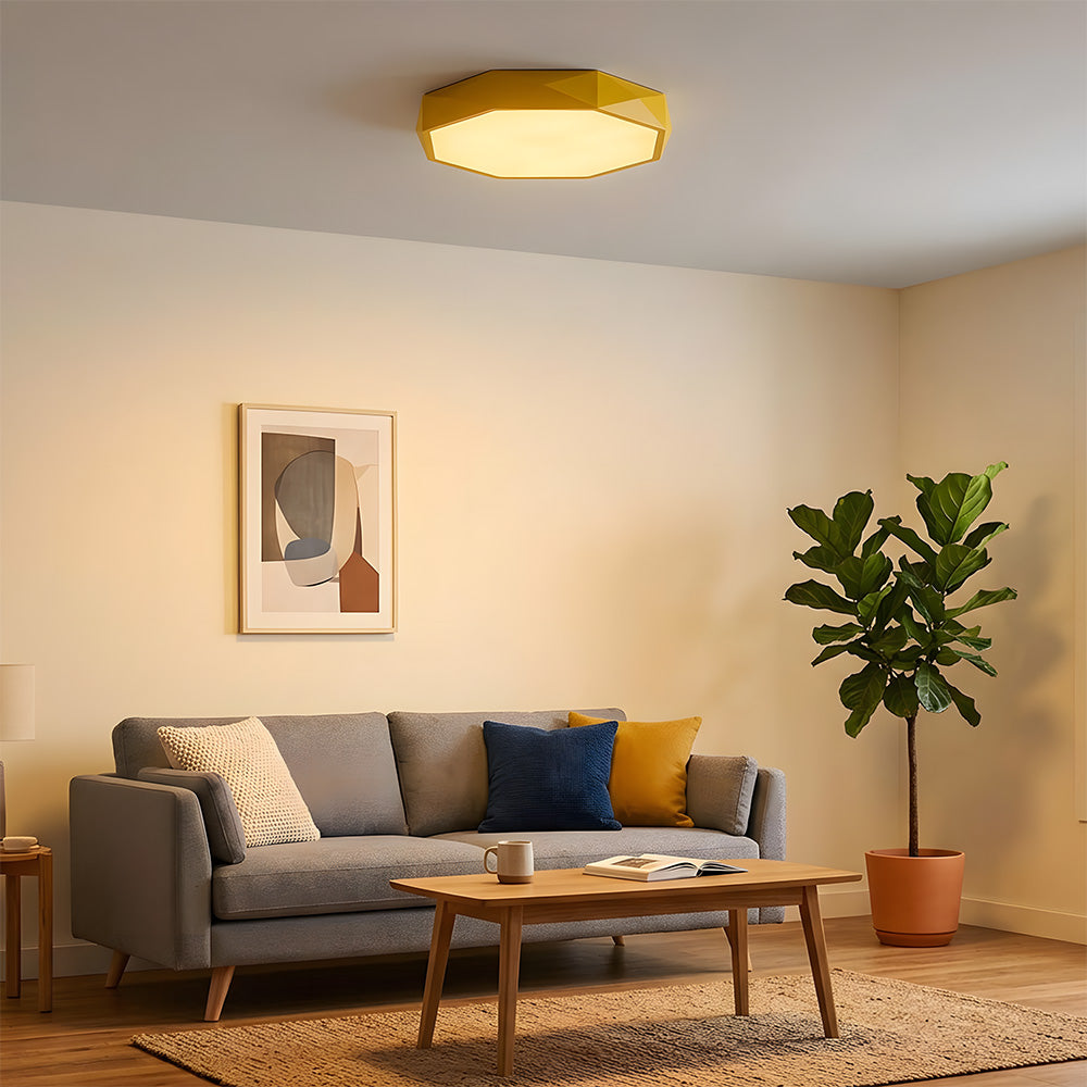 Stylish Geometric Flush Mount Acrylic Ceiling Lights for Bedroom