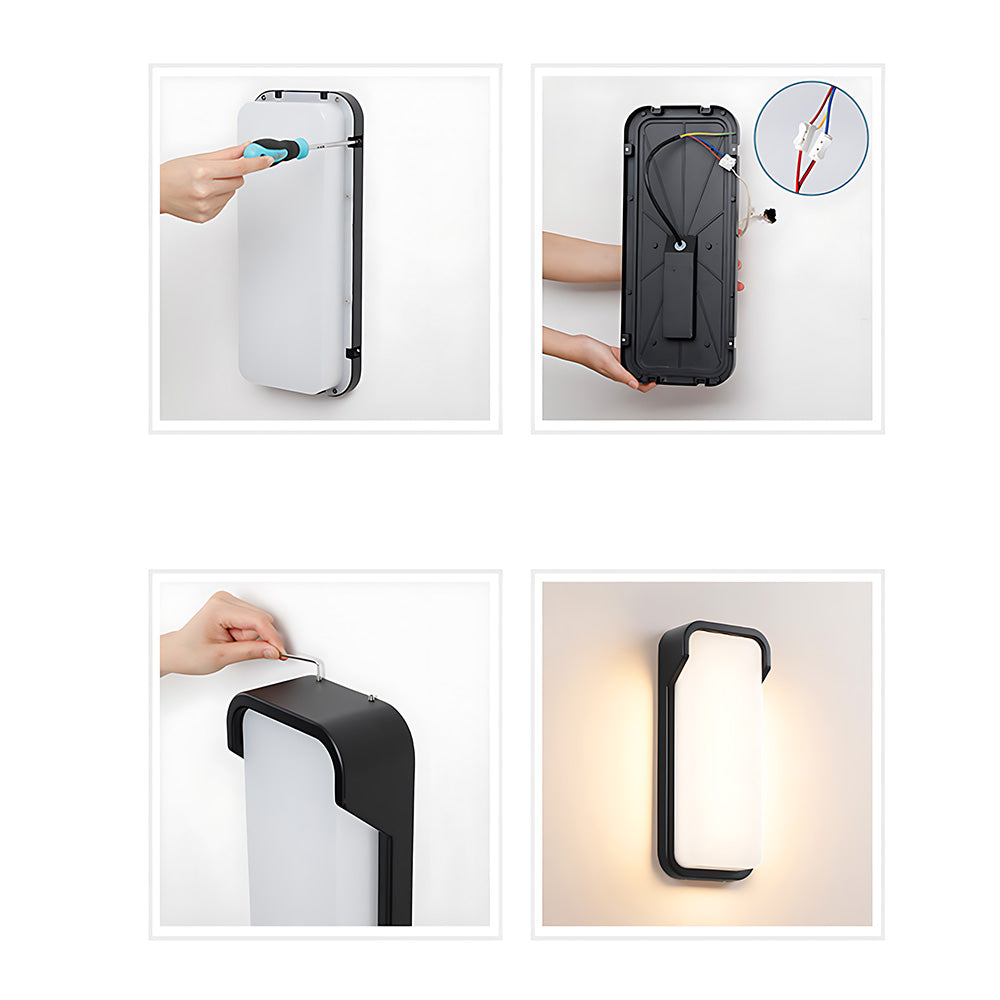 Stylish IP65 Aluminium PIR LED Outdoor Wall Lights for Patio