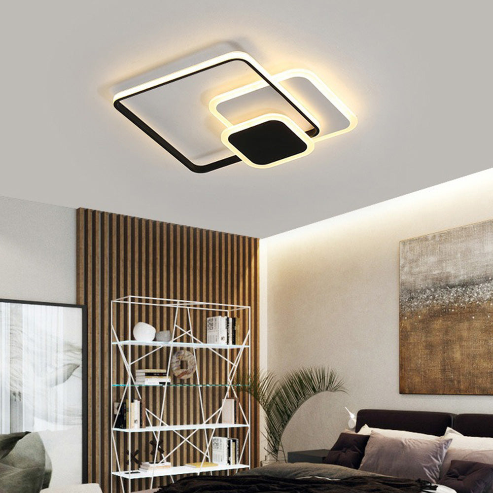 Elegant Acrylic LED Flush Mount Bedroom Ceiling Lamp