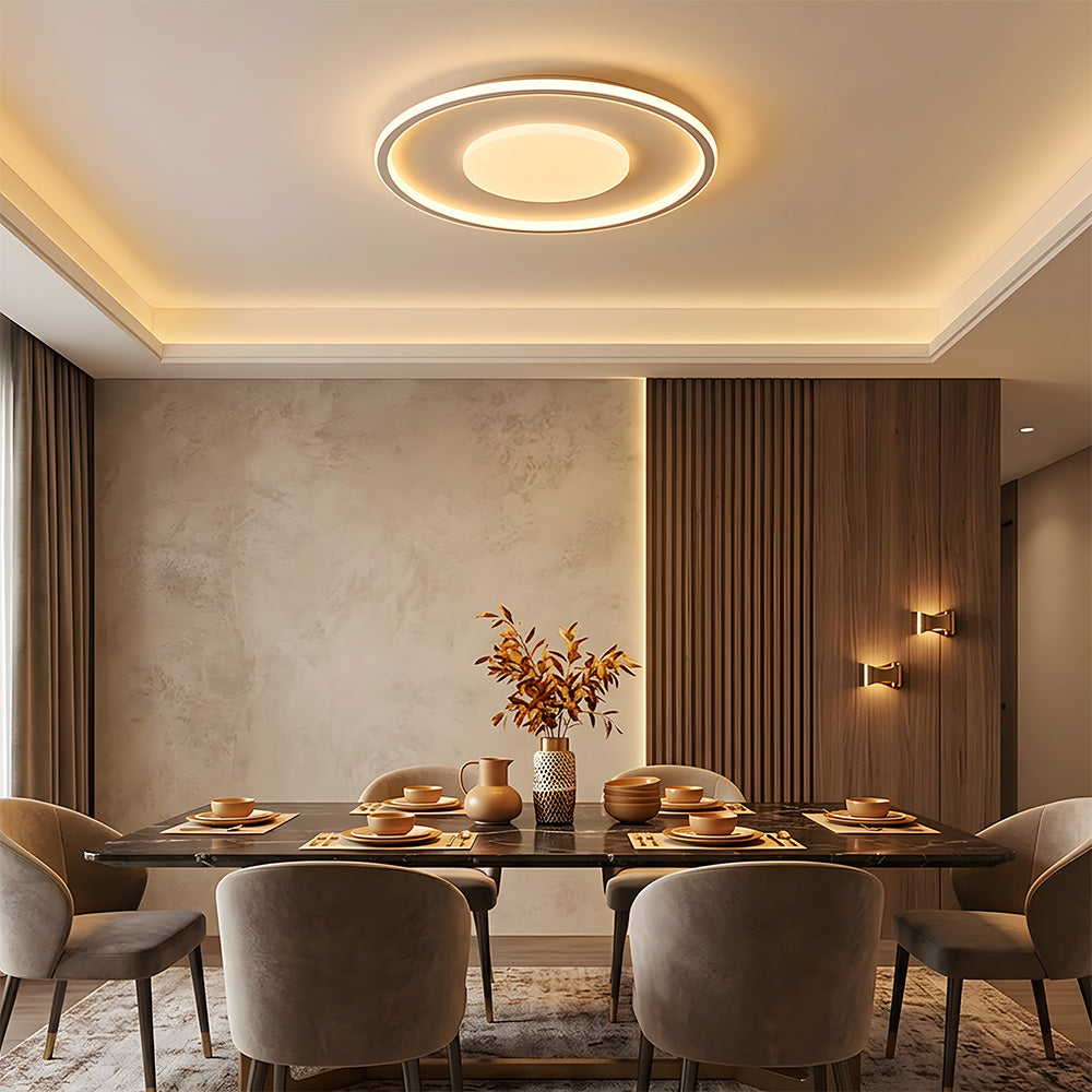 Compact Acrylic LED Flush Mount Ceiling Lights for Bedroom