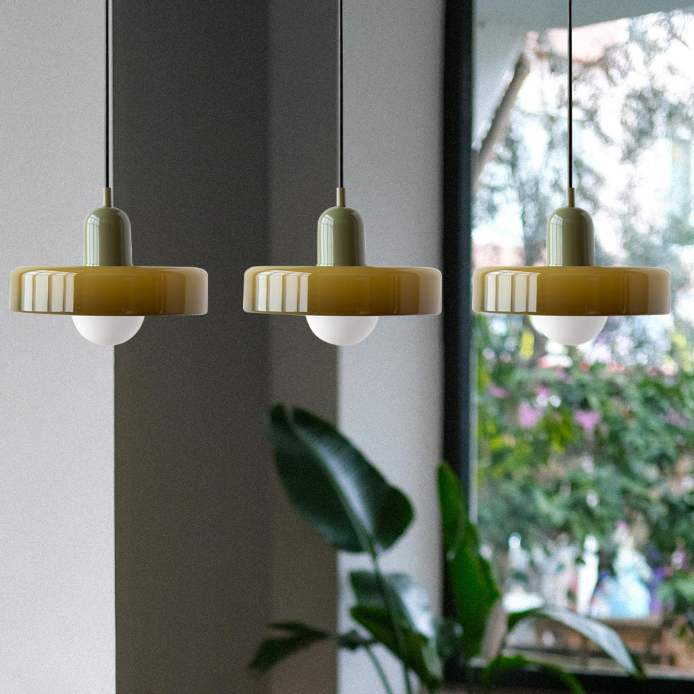 3 Heads Modern Art Decor Simple Glass Pendant Light