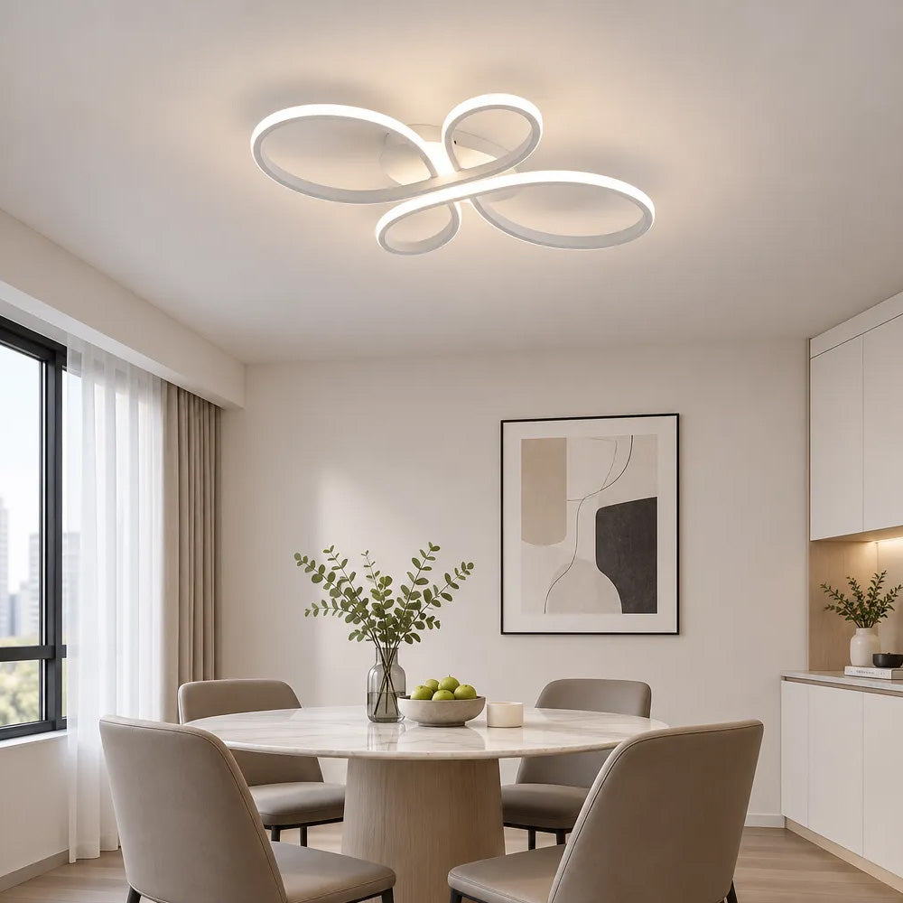 Modern Semi Flush Mount LED Ceiling Lights for Bedroom