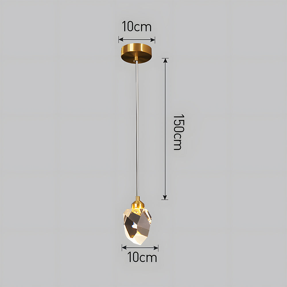 Creative Modern Crystal Gold Raindrop Chandelier
