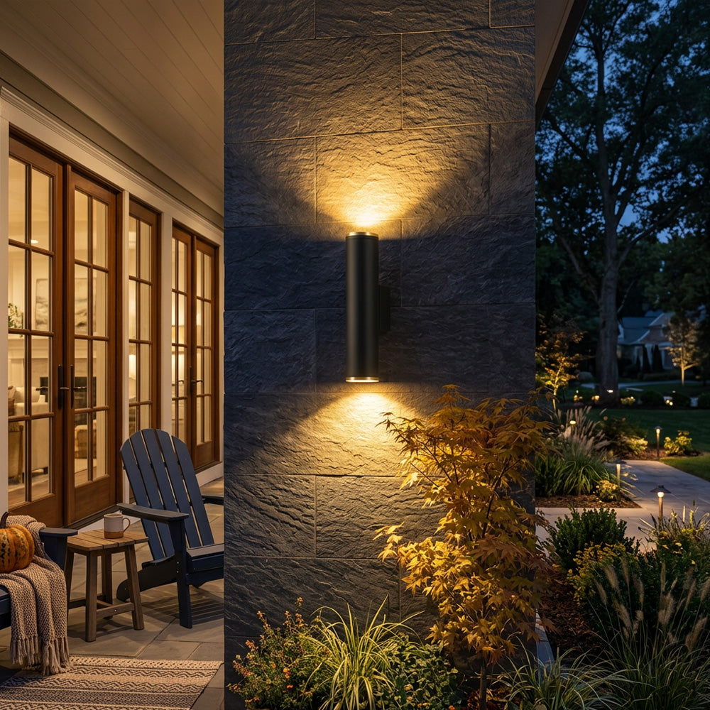 Atlas Dual Beam Outdoor Wall Light