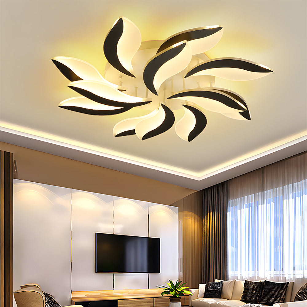 Multi-Lights Flower Acrylic LED Ceiling Light For Living Room