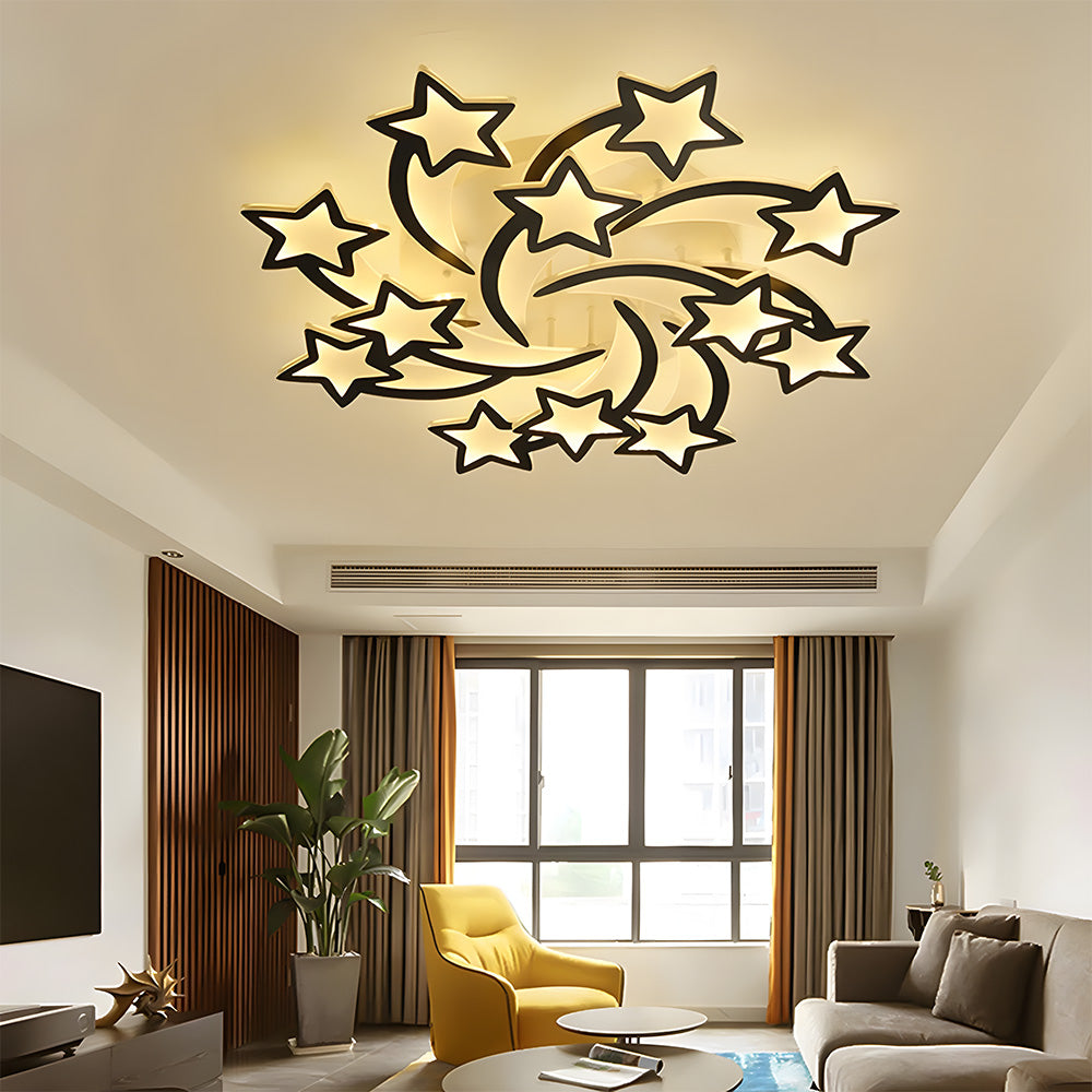 Creative Stars Design Living Room LED Ceiling Lights