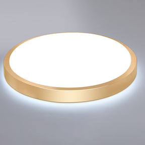 Gold Minimalist Aluminum Round LED Ceiling Lights For Living Room