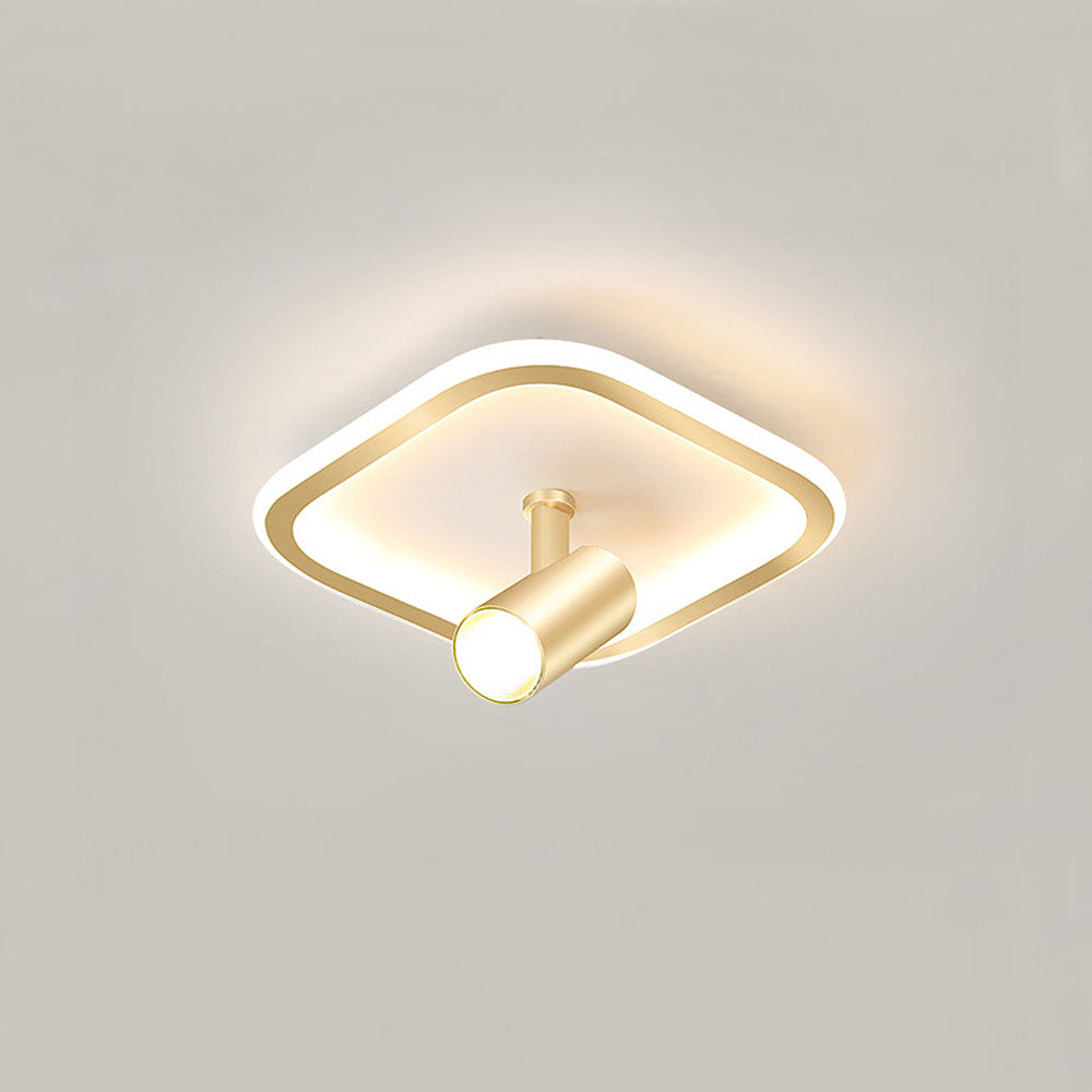 Round and Square LED Ceiling Track Light Fixture