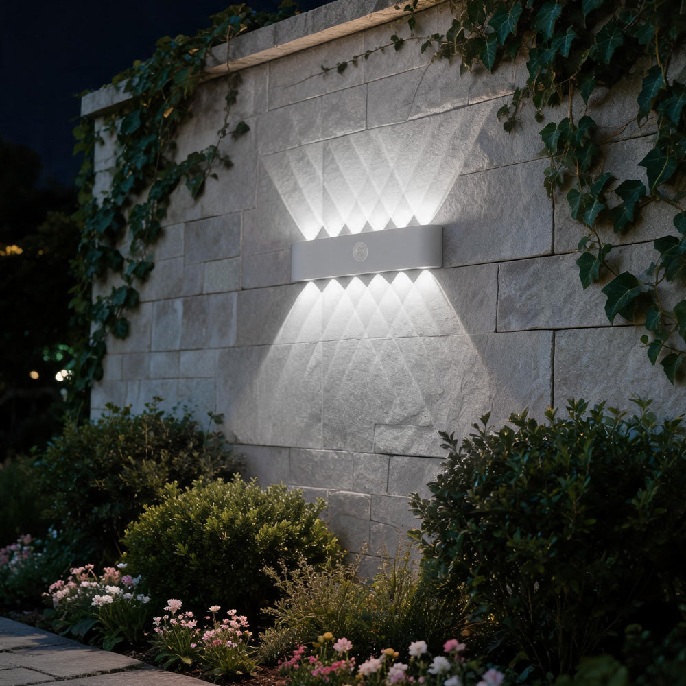 IP65 Modern Up and Down LED PIR Outdoor Wall Light