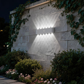 IP65 Modern Up and Down LED PIR Outdoor Wall Light