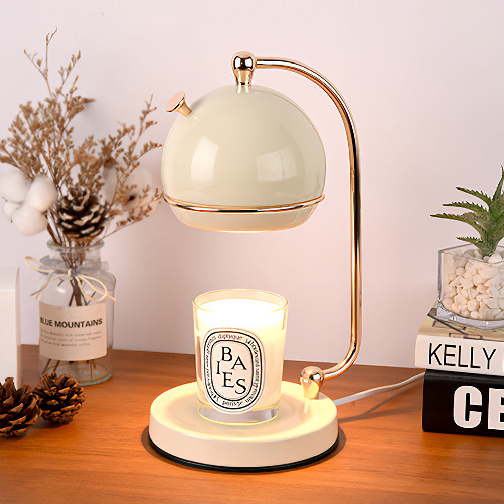 Contemporary Simple Glass White Bedroom Warming Candle Lamp