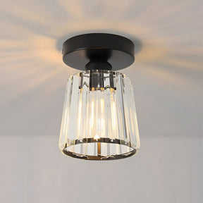 Minimalist Crystal Flush Mount Ceiling Lights for Bedroom Hallway