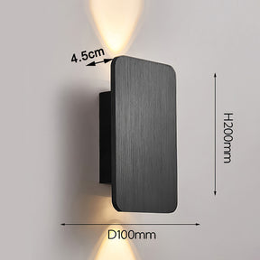 Modern Square LED Up and Down Wall Lamp
