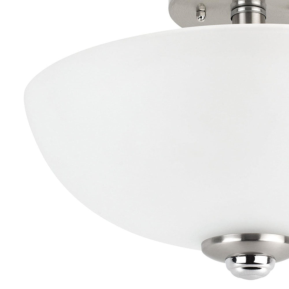 Nordic Style Frosted Glass Semi-Flush Mount Hallway Ceiling Lights