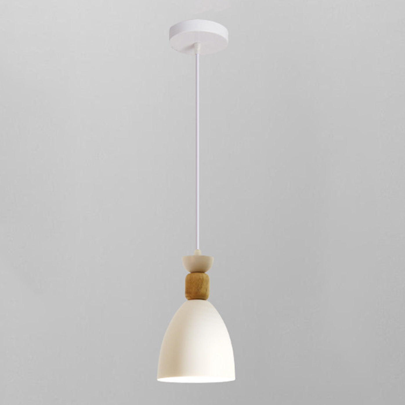 Nordic Wooden Metal Pendant Light Fixture for Kitchen Island