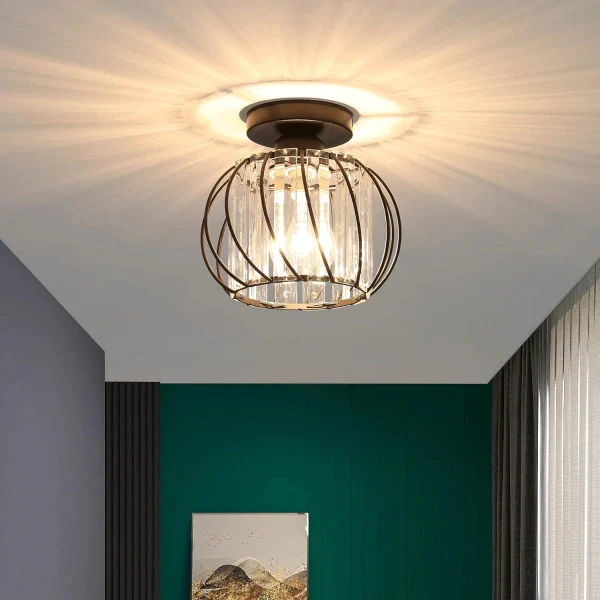 Nordic Simple Globular Glass Hallway Pendant Lighting