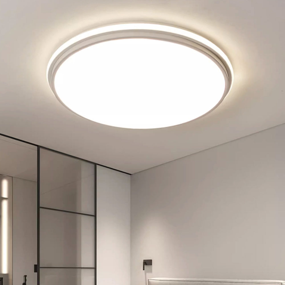 Modern Dimmable Round Silicone LED Ceiling Lights For Bedroom