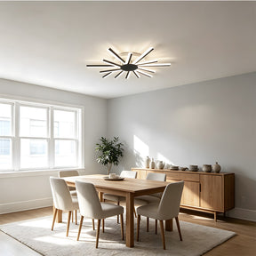 Stylish Multi Arm Acrylic LED Ceiling Lights for Living Room